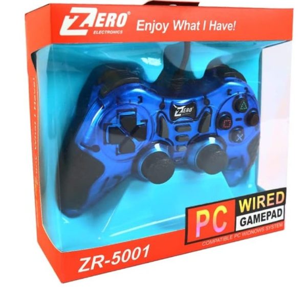 Zero ZR-5001 GamePad Trubo controller Joystick USB 1.5 meter cable - multicolor