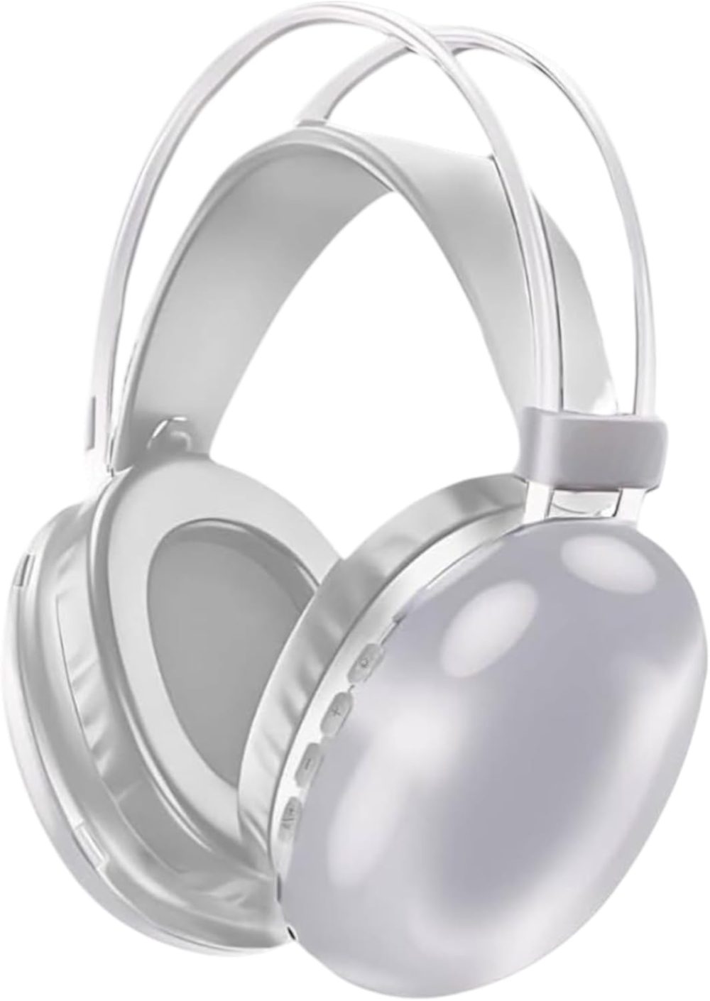 ⁦Bluetooth Headphone Over Ear B30 RGB Wireless Headset Earphone, FM Radio with Microphone Cool LED Light Big Headsets Gameing Helmet Stereo Music & Support SD Card/AUX/Type-C, Comfort Ear Pads⁩ - الصورة ⁦3⁩