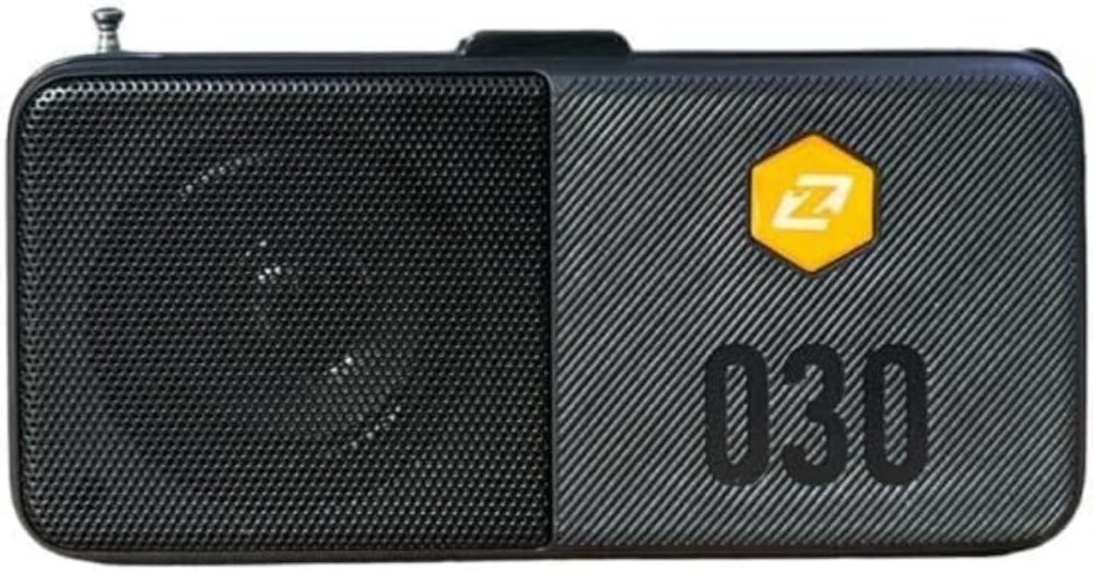Portable Bluetooth Speaker (Solar Rechargeable Radio Support Flash Drive, Memory Card Reader, Solar Powered with Flashlight Z160, Black)