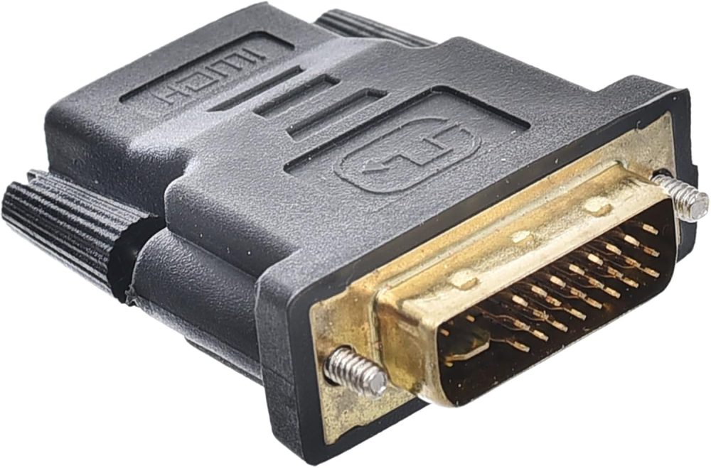 Piont Connector DVI Male To HDMI Female With High Speed And Practical For Multi Device - Black