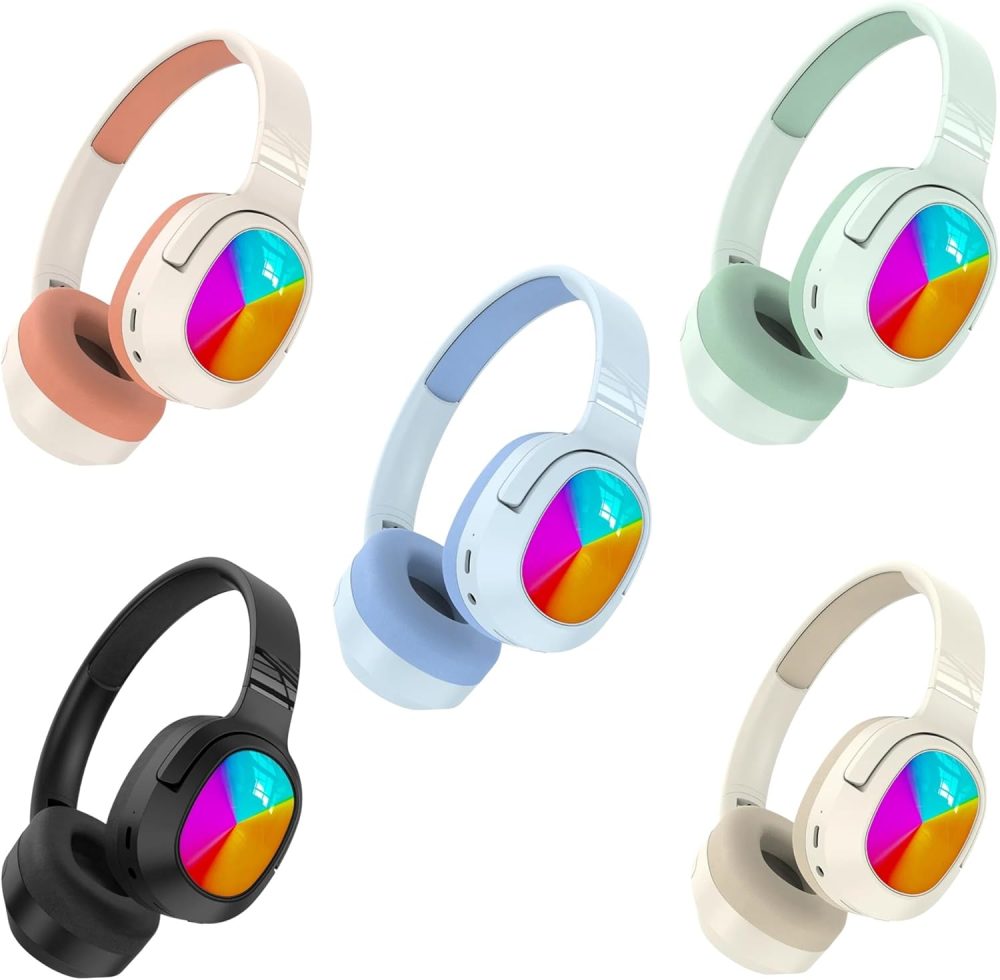 ⁦Wireless Bluetooth Headphones AK-56 with Hi-Fi Sound Quality, Lightweight, Detachable Audio Cable, Pure Sound, Havy Bass, Gaming Headset (black)⁩ - الصورة ⁦2⁩