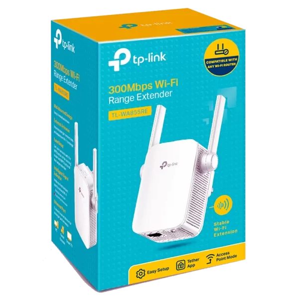 TP-Link TL-WA855RE N300 300Mbps Wi-Fi موسع نطاق التوصيل بالحائط | TL-WA855RE