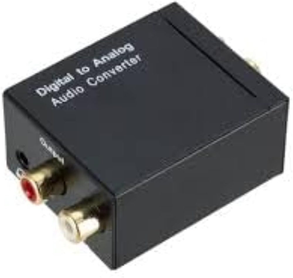 ⁦Digital Coaxial Optical to Analog Rca Audio Converter, Black⁩ - الصورة ⁦2⁩